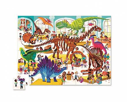 Пазл – Динозавр День в музее, 48 деталей 